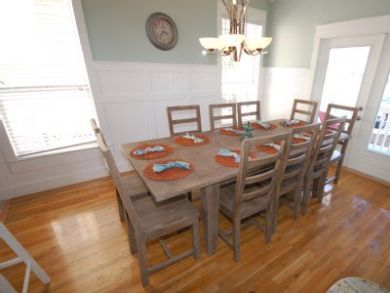 Dining area for eight
