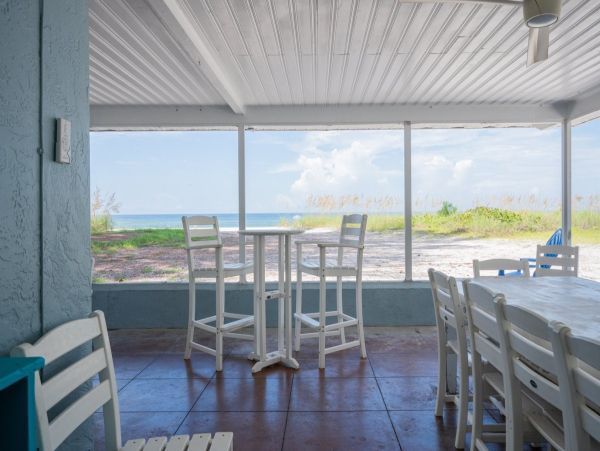 Ground Level Beachfront Pool Home on Anna Maria Island