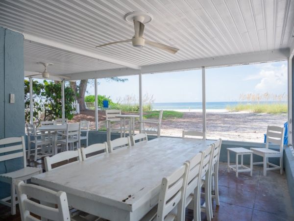 Ground Level Beachfront Pool Home on Anna Maria Island