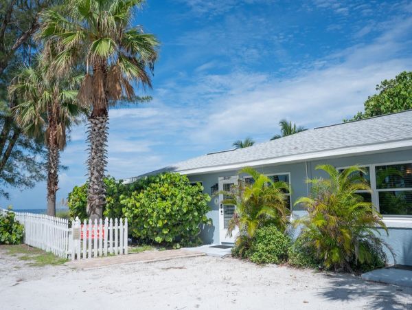 Ground Level Beachfront Pool Home on Anna Maria Island