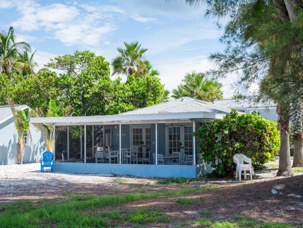 Ground Level Beachfront Pool Home on Anna Maria Island