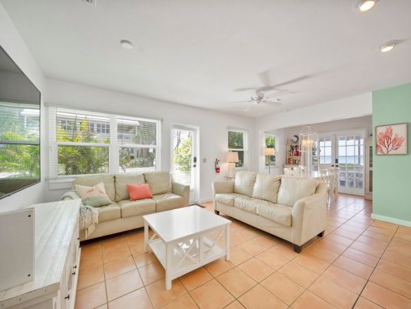 Ground Level Beachfront Pool Home on Anna Maria Island