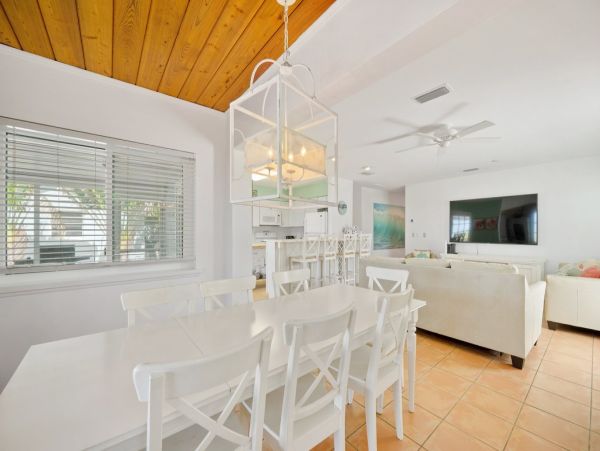 Ground Level Beachfront Pool Home on Anna Maria Island