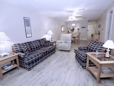 Open living & dining area