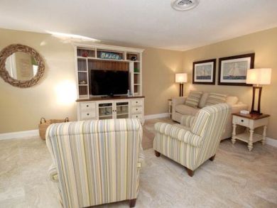 Living Area with Large Flat Screen TV