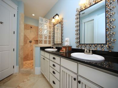 Dual Vanity & Walk-in Shower
