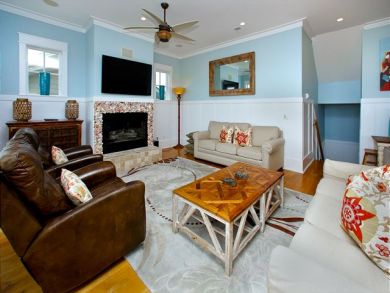 Fireplace & Flat Screen TV in Living Area