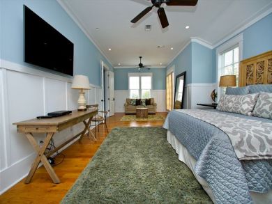 Flat Screen TV in Master Bedroom