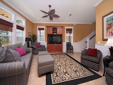 Living Room with Flat Screen TV