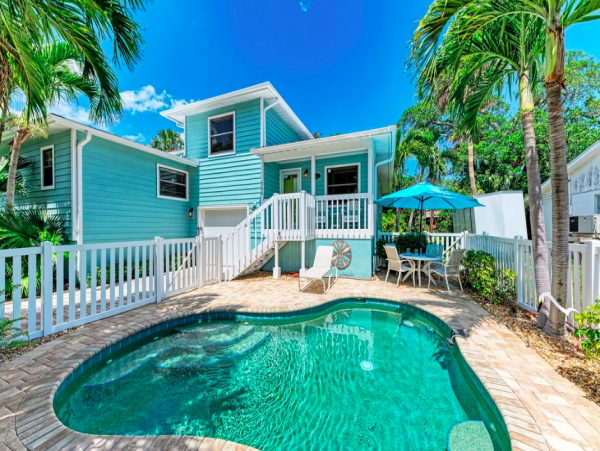 Tropical Holmes Beach Vacation Rental with a Pool