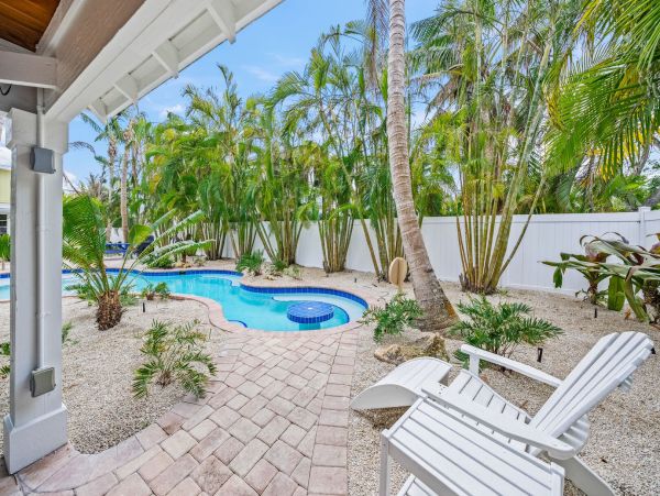 Charming Retreat with Lagoon-Style Pool & Prime Anna Maria Island Location