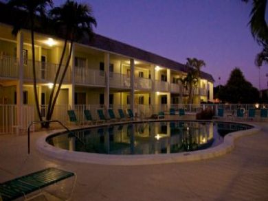 Pool View at Night
