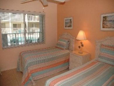 Pool View Twin Bedroom
