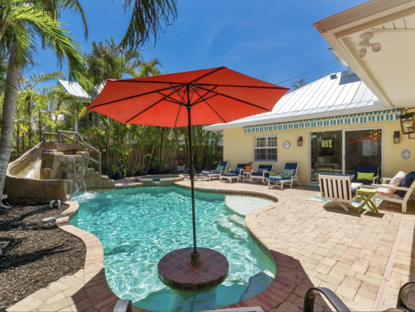 Anna Maria Island Vacation Pool Home Short Walk to Beach 4/5 Bedrooms