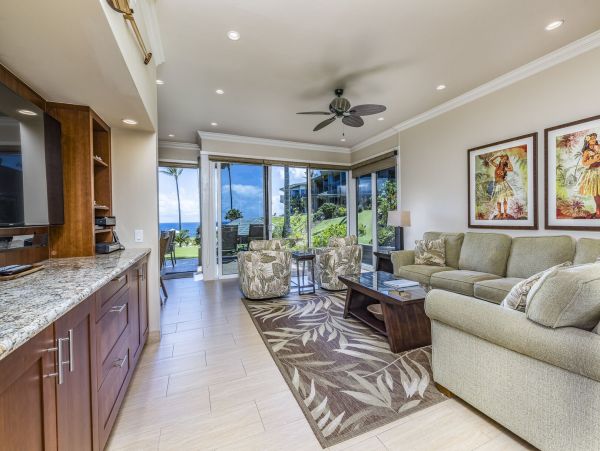 Kapalua Bay Pacific Ocean Front Villa on Ground Floor
