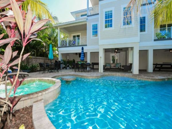 Luxury Anna Maria Island Eight Bedroom Rental Pool Home