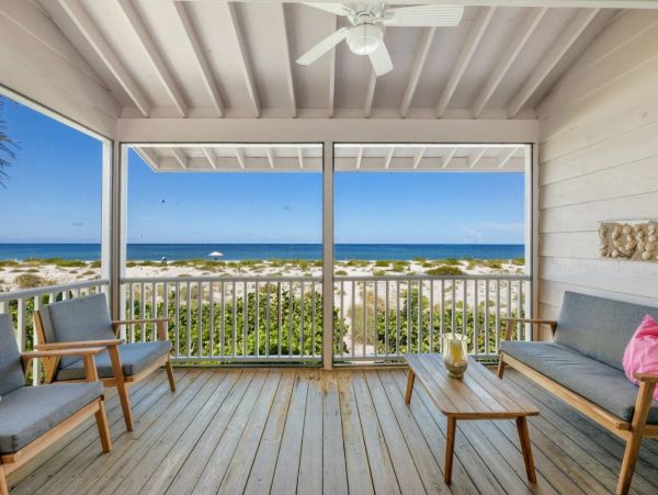 Boca Grande Three Bedroom Vacation Rental Set Directly on the Beach