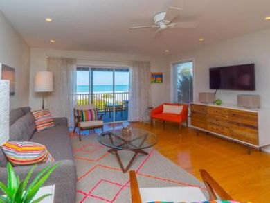 Living Room with Flat Screen TV