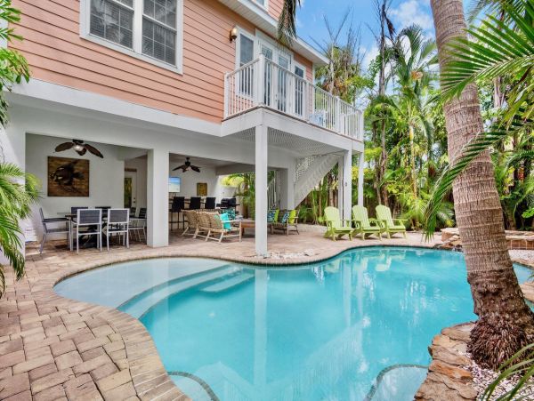 Anna Maria Island Five Bedroom Vacation Rental Pool & Spa
