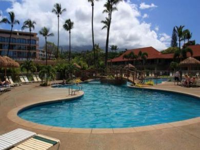Poolside Lounging Area