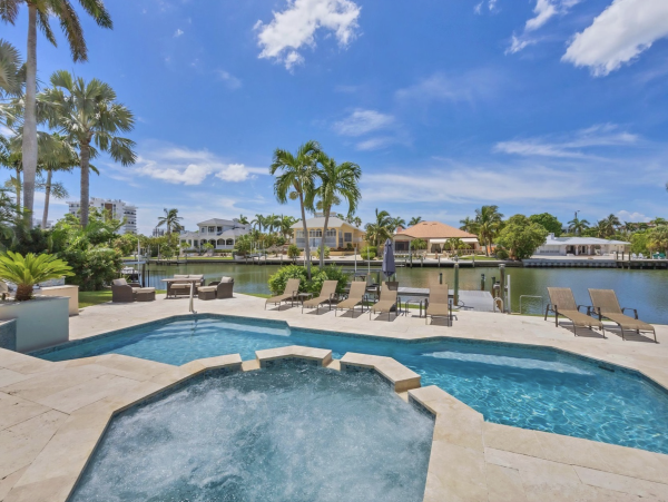St. Armands Circle Canal-Front Home with Pool