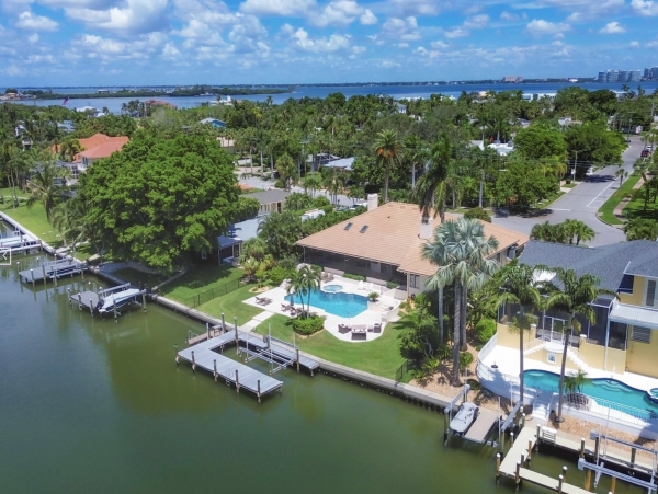 St. Armands Circle Canal-Front Home with Pool