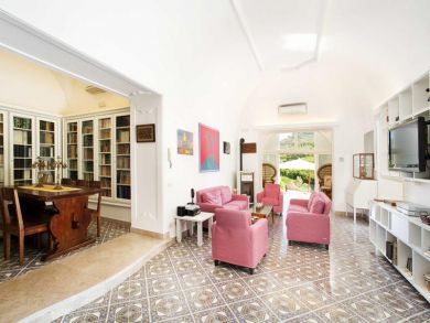 Living Area with Flat Screen TV