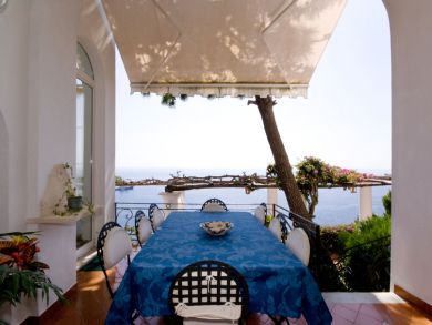 Covered Porch with Table Set Covered Porch with Table Set