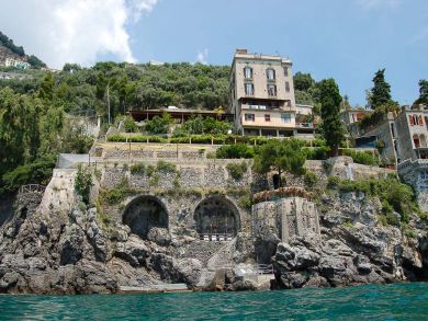 Ocean Front Villa for Rent with Direct Sea Access in Amalfi, Italy