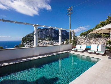 Close to Beach Luxury Villa with Sea View in Capri, Italy
