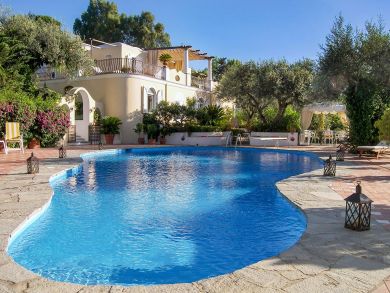 Close to Beach Villa with Sea View in Capri, Italy