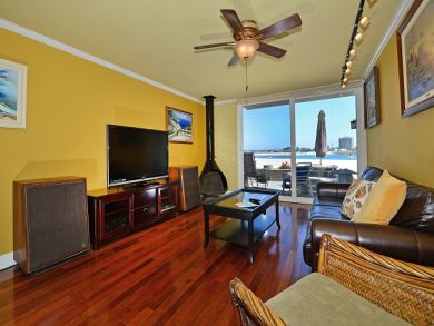 Living Room with Flat Screen TV