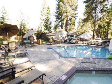 Poolside Lounging Area