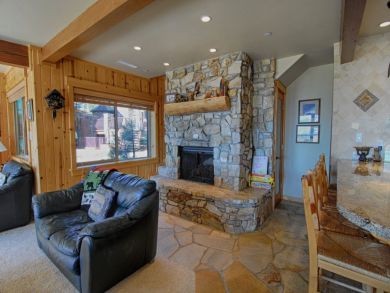 Stone Fireplace in Living Area