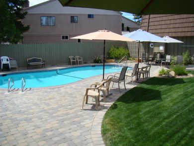 Poolside Seating Area