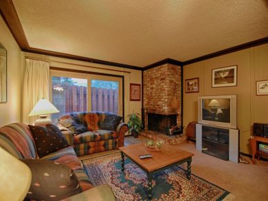 Fireplace & Flat Screen in Living Area