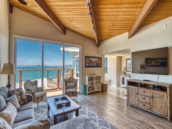 Santa Cruz Three Bedroom Home Ocean Front Views
