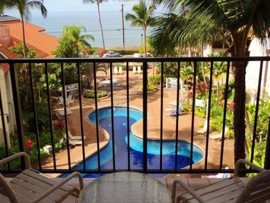 Lanai with View of Ocean and Pool