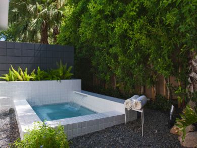 Master Suite Private Patio with In-ground Spa