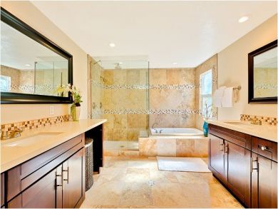 Bathroom with Tub & Walk-in Shower