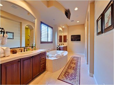 Master Bathroom with Tub & Dual Vanity