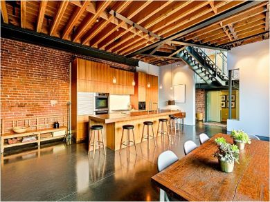 Kitchen Bar with Seating for Six
