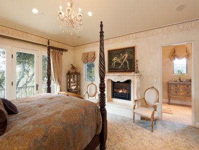 Fireplace in Queen Suite