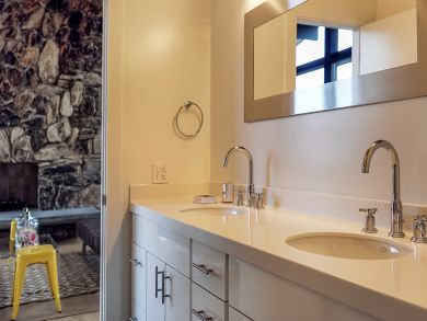 Bathroom with His & Her Sinks
