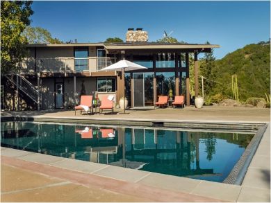 Poolside Lounging Area
