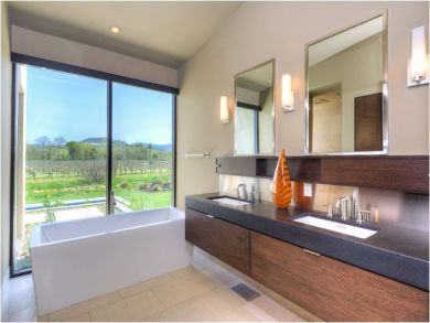Master Bathroom with Tub & Dual Vanity