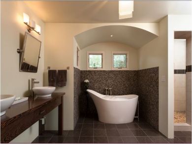 Double Vanity & Walk-in Shower