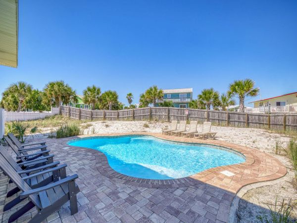 Pensacola Beach Five Bedroom Vacation Pool Home Sleeps 23