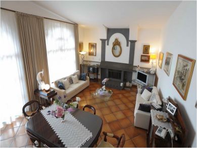 Fireplace & TV in Living Area