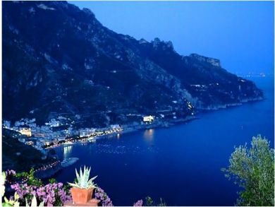 Coastline View at Night